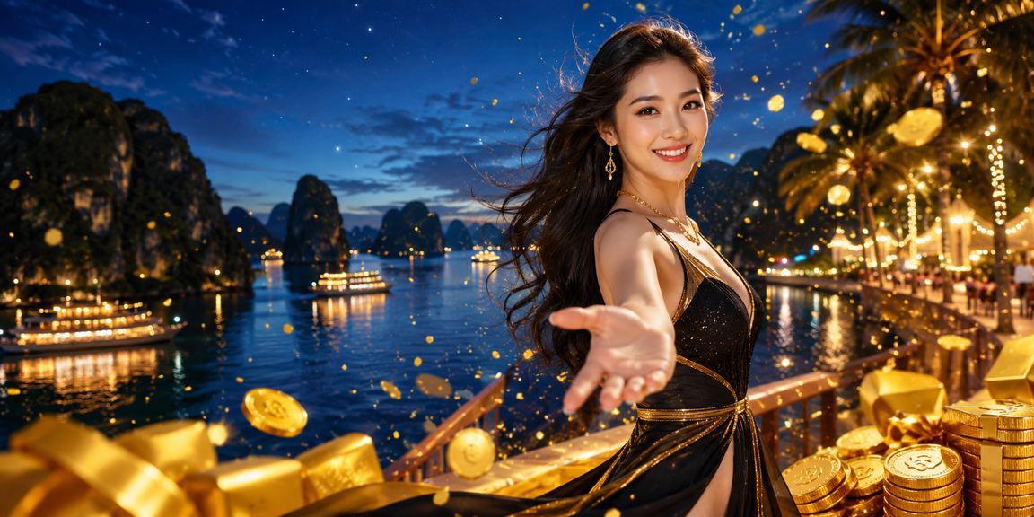 Không khí lễ hội tại Hạ Long Bay với người chơi nhận thưởng cashback từ ứng dụng di động